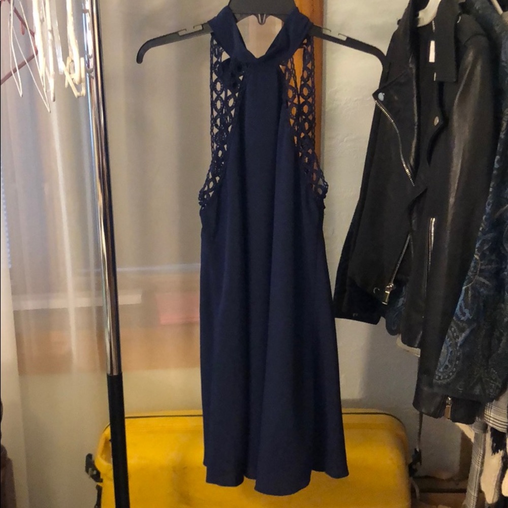 High neck dress